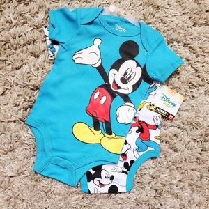 NWT Disney Baby Mickey & Friends Onsies